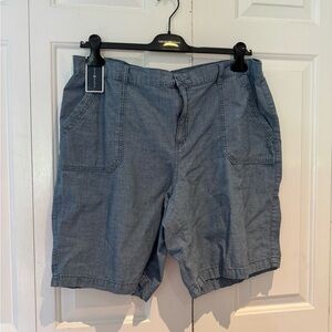 Womens New light weight chambray shorts